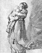 Rembrandt Harmensz Van Rijn Saskia with a Child